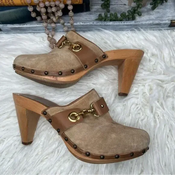 CoachFelicia Wooden MuleSize 8